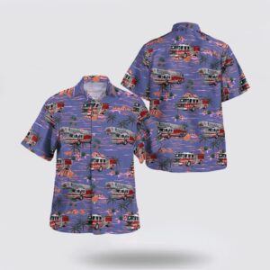 Texas Longhorn Hawaiian Shirt, Houston Texas Houston Fire Department Station 6 Hawaiian Shirt