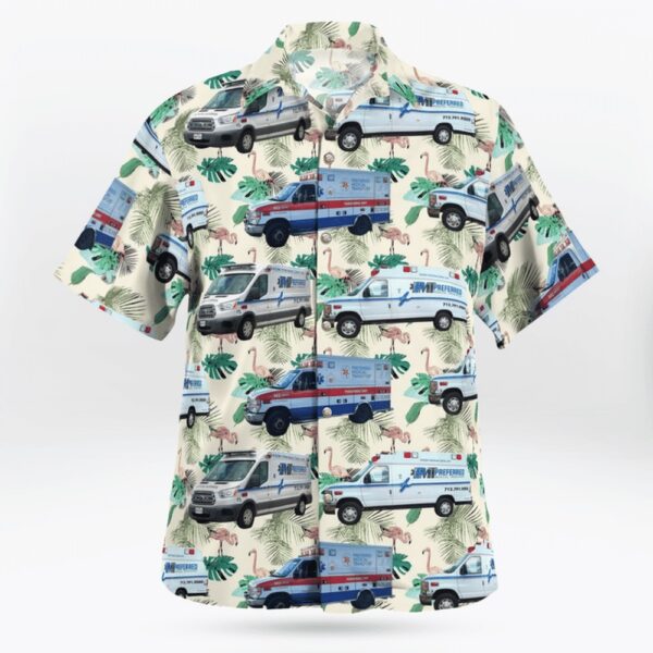 Texas Longhorn Hawaiian Shirt, Preferred Medical Transport, Houston, Texas Fleet Hawaiian Shirt