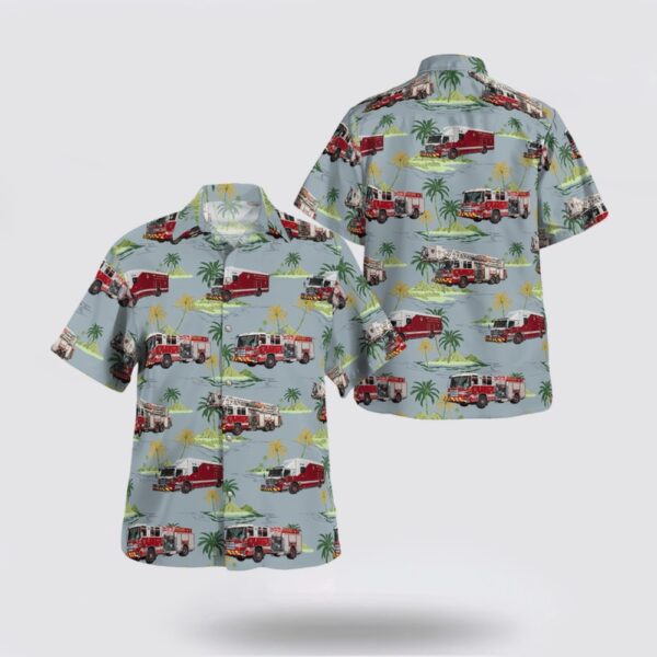 Texas Longhorn Hawaiian Shirt, San Antonio, Texas, San Antonio Fire Department Station 1 Hawaiian Shirt