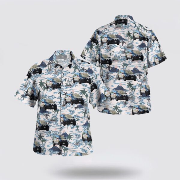Texas Longhorn Hawaiian Shirt, Texas Houston Police Department Ford Police Interceptor Utility Hawaiian Shirt