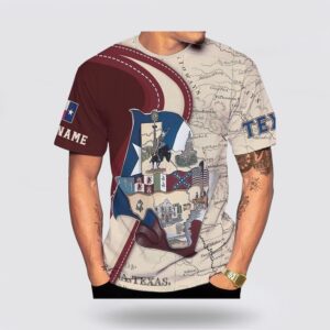 Texas T Shirt Custom Name Texas Flag And Map All Over Print T Shirt Texas Longhorns T Shirt 3 crtkul.jpg