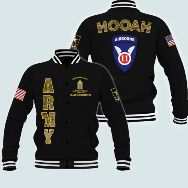 US Army Jackets, Army Veteran 11TH AIRBORNE DIVISION Custom Jacket Proudly Served, Army Jackets, Military Jacket Men