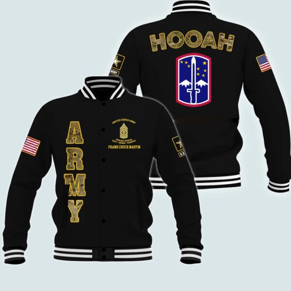 US Army Jackets, Army Veteran 172nd Infantry Brigade Custom Jacket Proudly Served, Army Jackets, Military Jacket Men