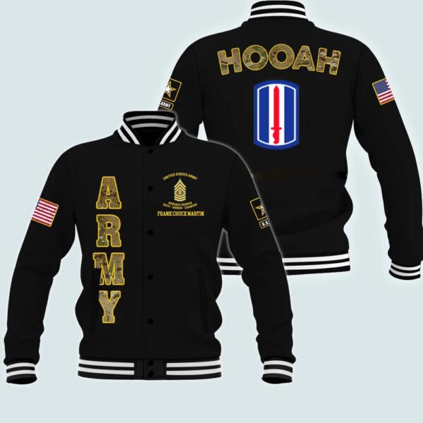 US Army Jackets, Army Veteran 193rd Infantry Brigade Custom Jacket Proudly Served, Army Jackets, Military Jacket Men