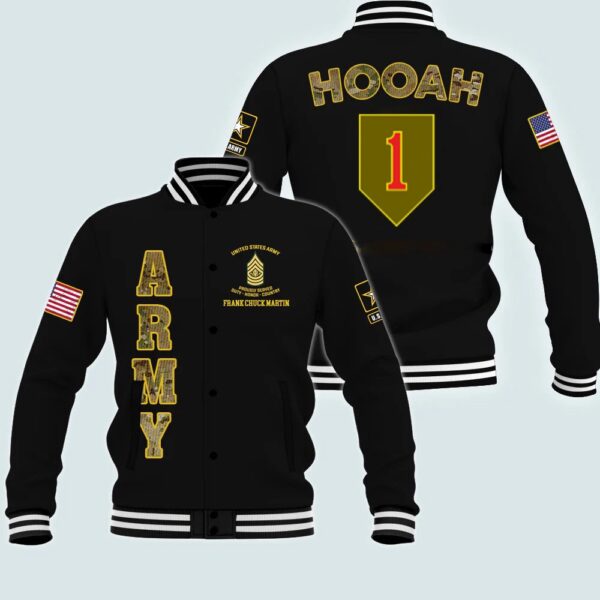 US Army Jackets, Army Veteran 1ST INFANTRY DIVISION Custom Jacket Proudly Served, Army Jackets, Military Jacket Men