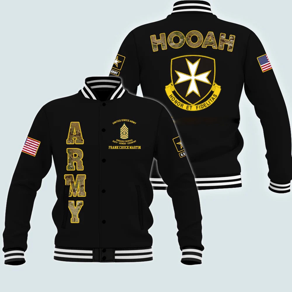 US Army Jackets, Army Veteran 65th INFANTRY regiment Custom Jacket Proudly Served, Army Jackets, Military Jacket Men