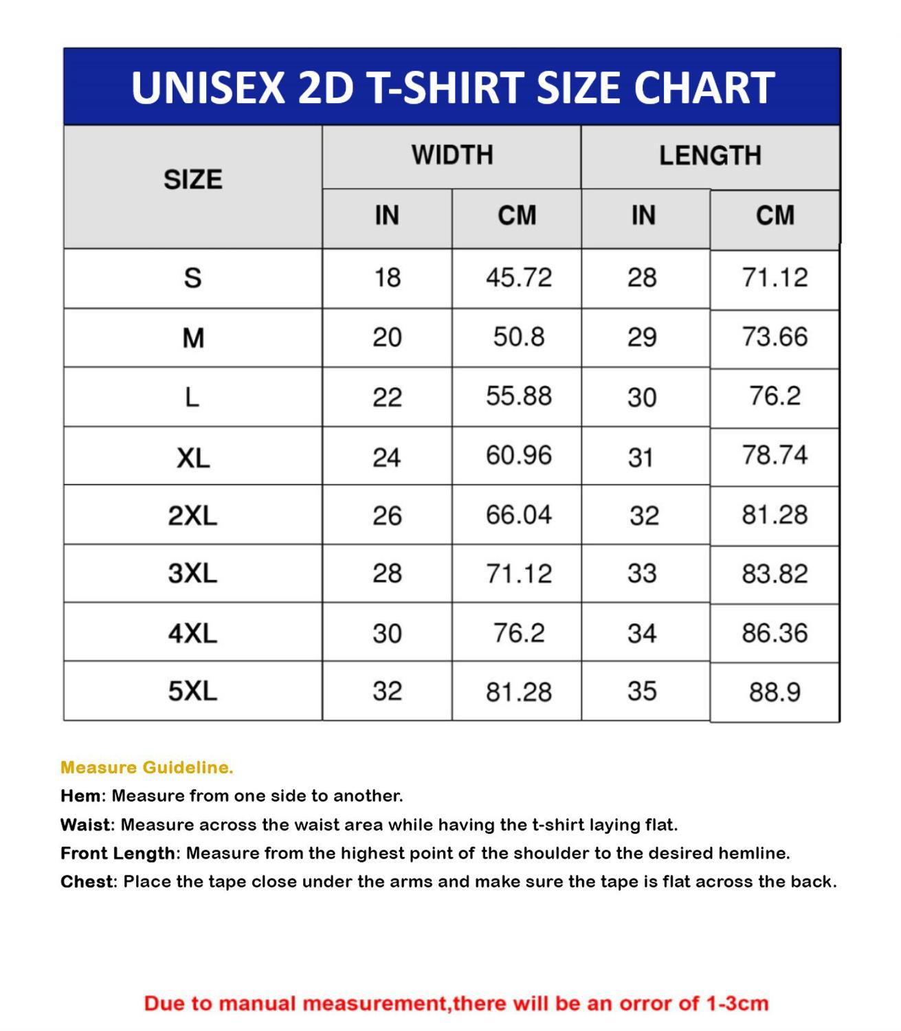 Unisex 2D T Shirt