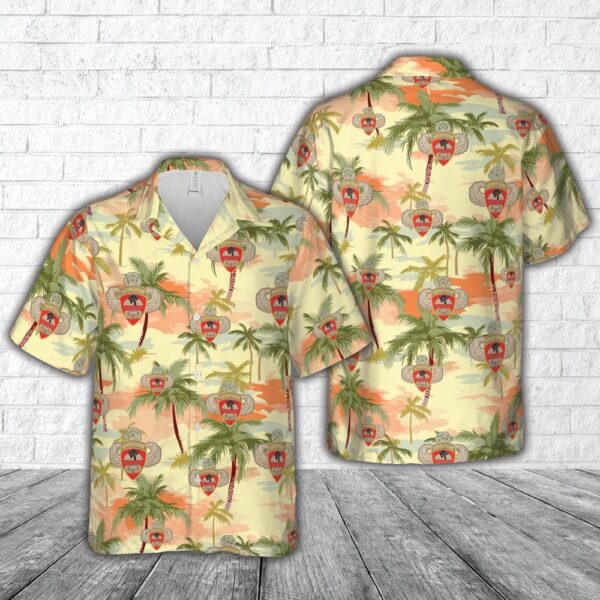 Us Army Hawaiian Shirt, Airborne 555th Parachute Infantry Battalion Hawaiian Shirt