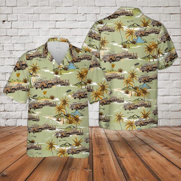 Us Army Hawaiian Shirt, US Army 40 TON Tank Transporter Dragon Wagon Hawaiian Shirt