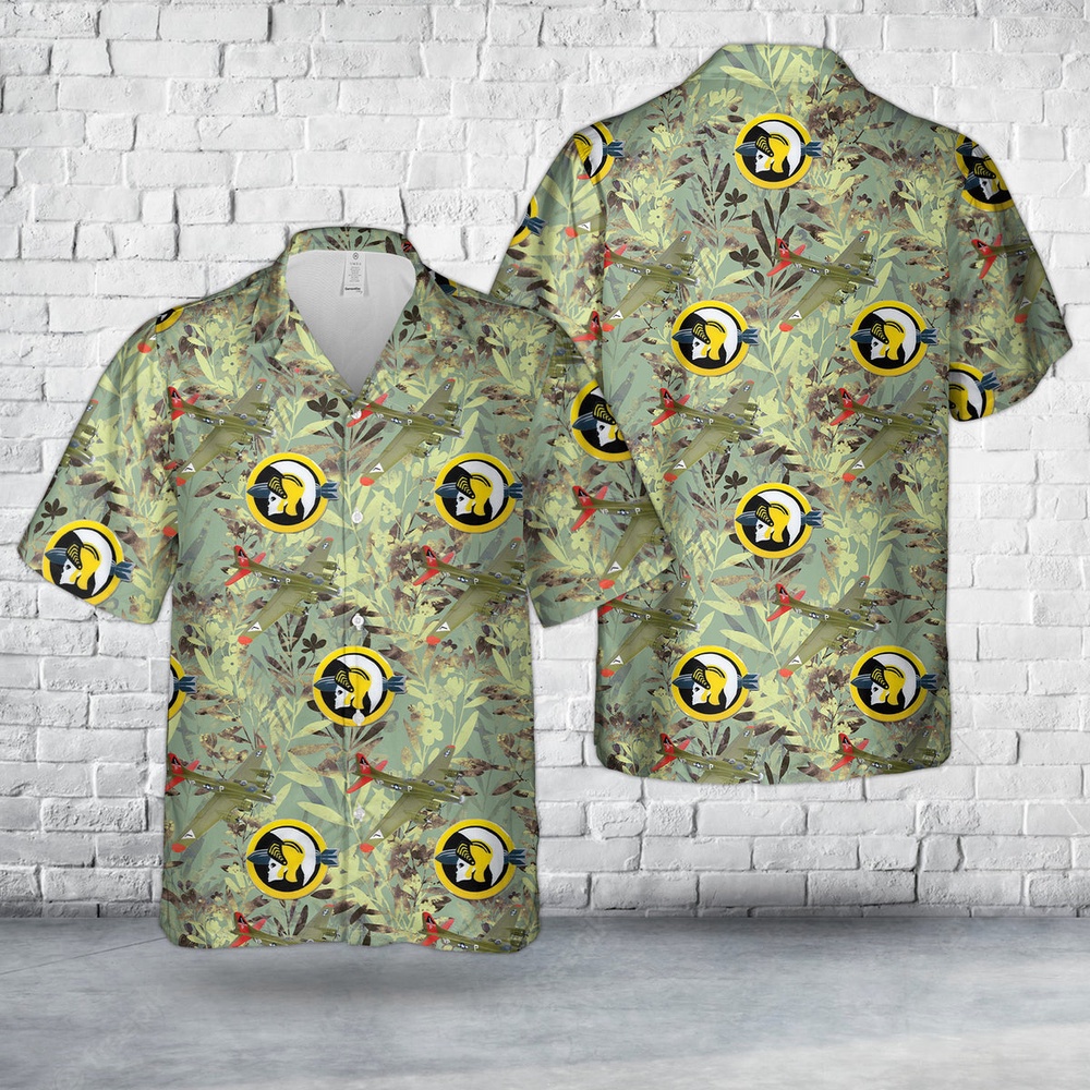 Us Army Hawaiian Shirt, US Army Air Forces 533d Bombardment Squadron B-17G “Dreambaby” Hawaiian Shirt