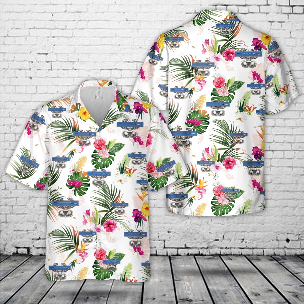 Us Army Hawaiian Shirt, US Army CIB Jump Wings Hawaiian Shirt Us Army Hawaiian Shirt, US Army CIB Jump Wings Hawaiian Shirt