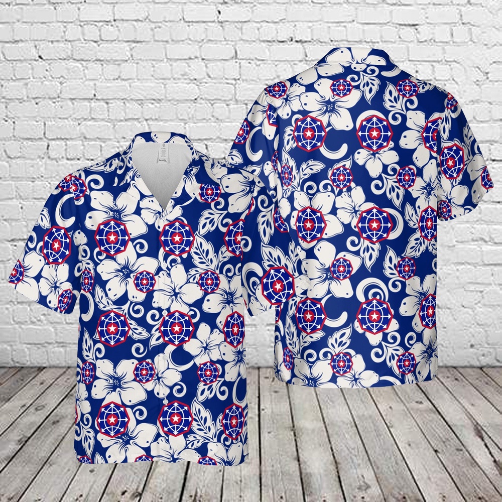 Us Army Hawaiian Shirt, US Army Criminal Investigation Command (USACIDC) Patch Hawaiian Shirt, Army Hawaiian Shirt