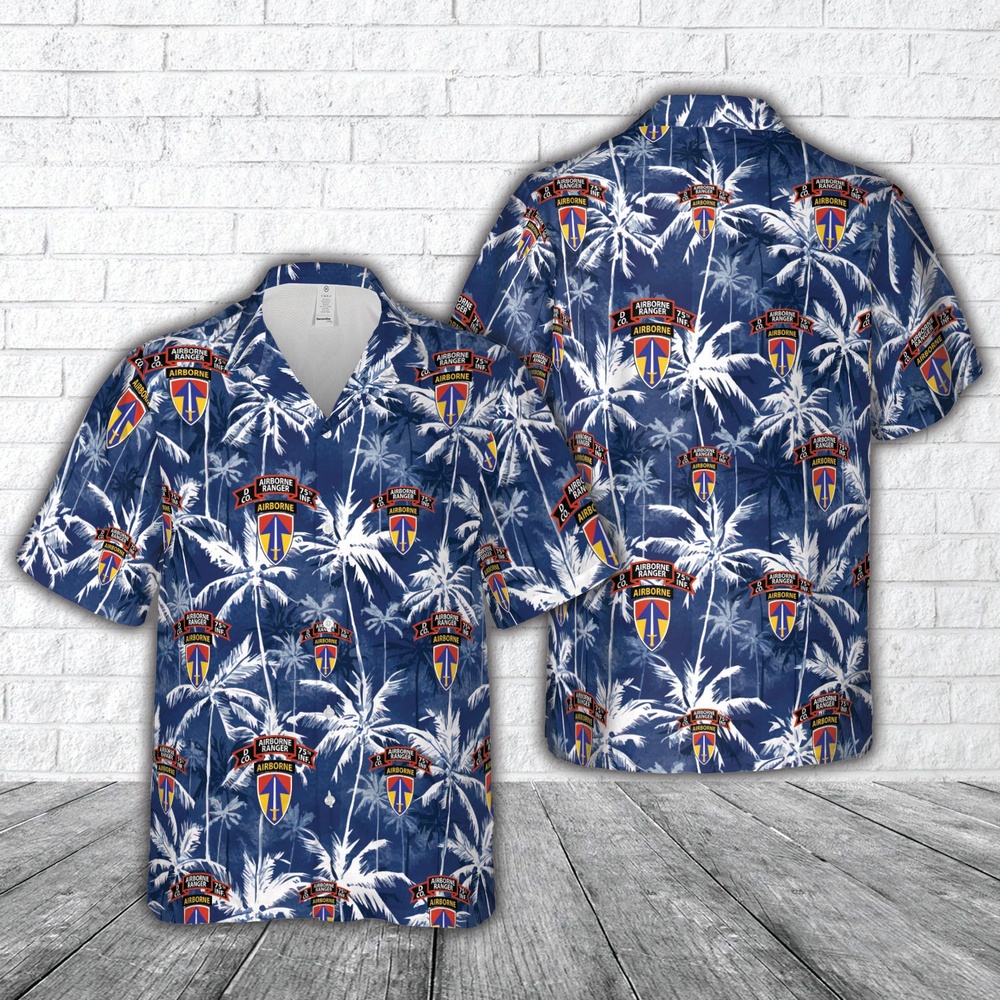 Us Army Hawaiian Shirt, US Army D Company (RANGER), 75th Infantry (AIRBORNE), 2nd Field Force Hawaiian Shirt Us Army Hawaiian Shirt, US Army D Company (RANGER), 75th Infantry (AIRBORNE), 2nd Field Force Hawaiian Shirt
