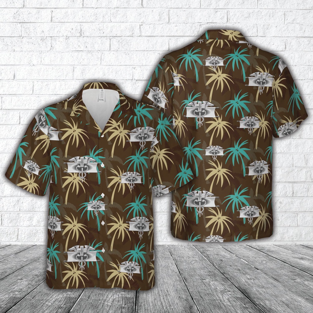 Us Army Hawaiian Shirt, US Army Expert Field Medical Badge Hawaiian Shirt Us Army Hawaiian Shirt, US Army Expert Field Medical Badge Hawaiian Shirt