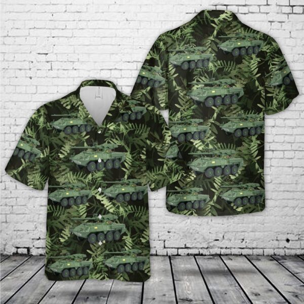 Us Army Hawaiian Shirt, US Army M1128 Stryker MGS Hawaiian Shirt