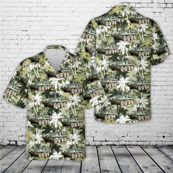 Us Army Hawaiian Shirt, US Army M1130 Stryker Command Vehicle Hawaiian Shirt