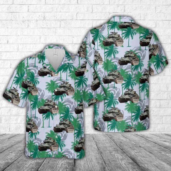 Us Army Hawaiian Shirt, US Army M24 Chaffee Tank Hawaiian Shirt