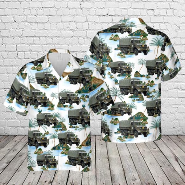 Us Army Hawaiian Shirt, US Army M35A2 Truck Hawaiian Shirt