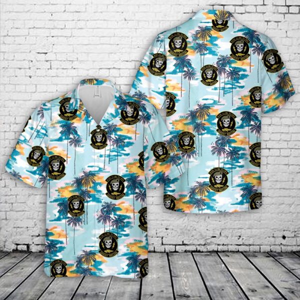 Us Army Hawaiian Shirt, US Army Special Forces D Coy 1st Bn 5th SFG (Ghost Recon) Hawaiian Shirt