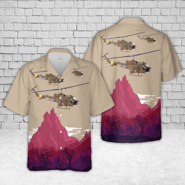 Us Army Hawaiian Shirt, US Army UH-1C Huey Medevac Hawaiian Shirt