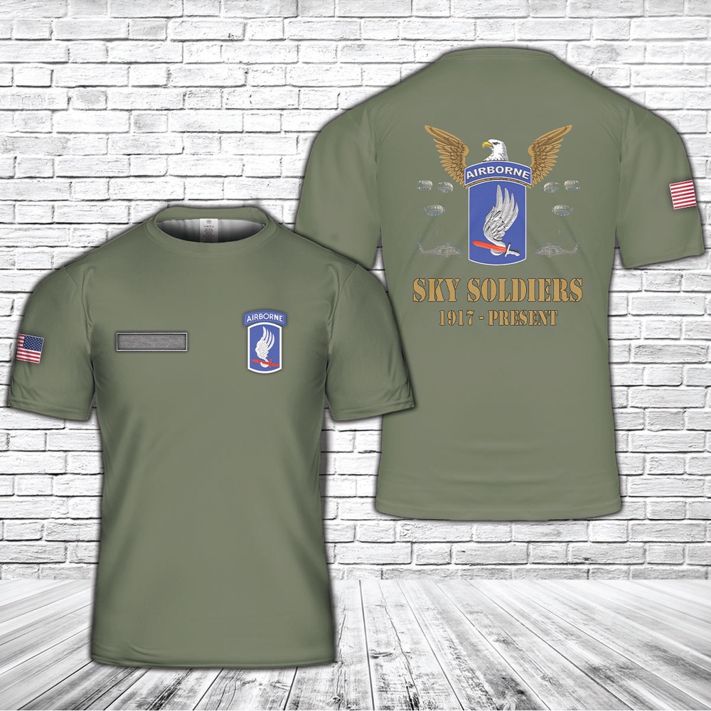 Us Army T Shirt, Personalized US Army 173rd Airborne Brigade T-Shirt