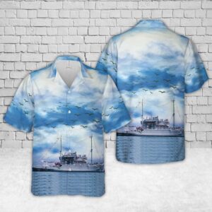 Us Navy Hawaiian Shirt, USS Current (AR-S22)…