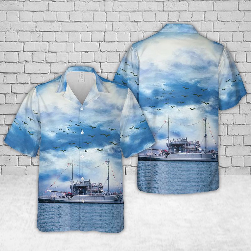 Us Navy Hawaiian Shirt, USS Current (AR-S22) US Navy Ship Reunions Hawaiian Shirts, Military Aloha Shirt