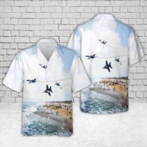 Us Navy Hawaiian Shirt, US Navy Blue…
