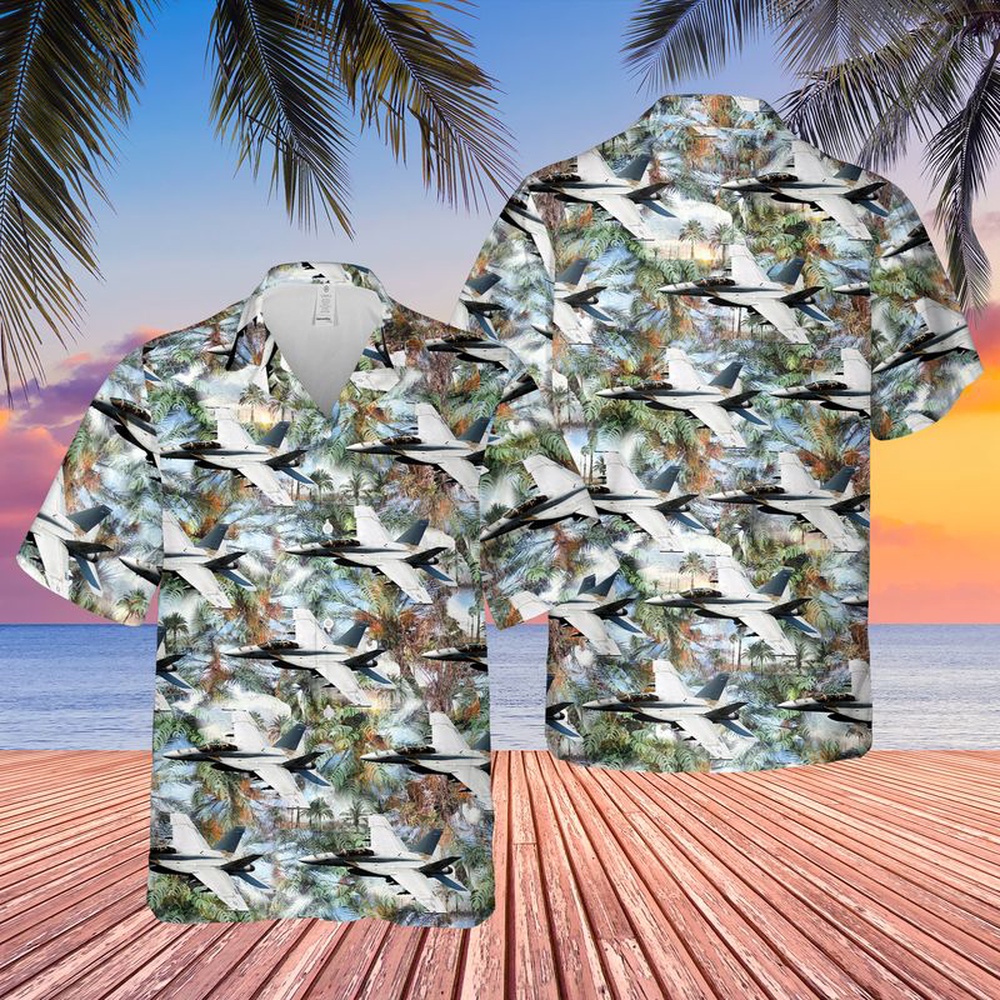 Us Navy Hawaiian Shirt, US Navy Boeing FA-18F Super Hornet Hawaiian Shirt, Military Aloha Shirt