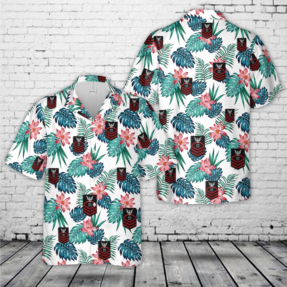 Us Navy Hawaiian Shirt, US Navy Chief boatswain’s mate Rank Hawaiian Shirt, Military Aloha Shirt Us Navy Hawaiian Shirt, US Navy Chief boatswain’s mate Rank Hawaiian Shirt, Military Aloha Shirt