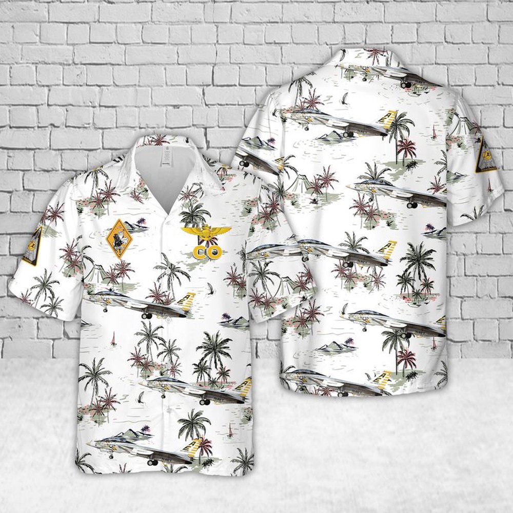 Us Navy Hawaiian Shirt, US Navy F-14 Tomcat aircraft of VF-142 the Ghostriders Hawaiian Shirt, Military Aloha Shirt Us Navy Hawaiian Shirt, US Navy F-14 Tomcat aircraft of VF-142 the Ghostriders Hawaiian Shirt, Military Aloha Shirt