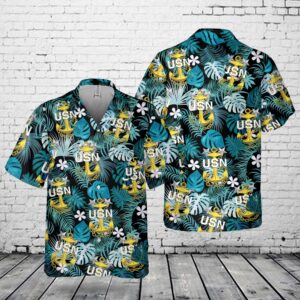 Us Navy Hawaiian Shirt, US Navy Master…