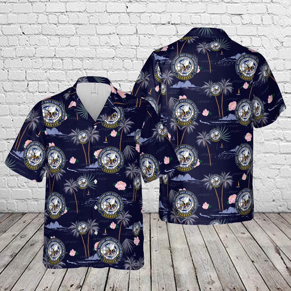 Us Navy Hawaiian Shirt, US Navy SEABEES – Naval Support Unit State Department Hawaiian Shirt, Military Aloha Shirt Us Navy Hawaiian Shirt, US Navy SEABEES – Naval Support Unit State Department Hawaiian Shirt, Military Aloha Shirt