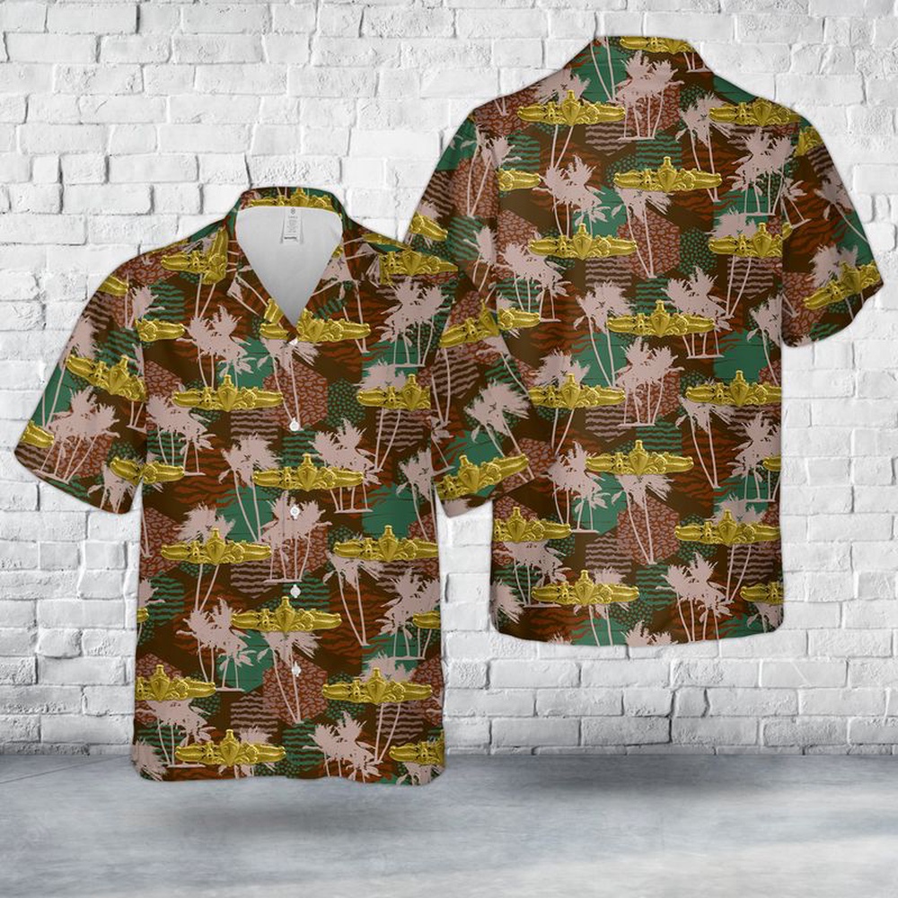 Us Navy Hawaiian Shirt, US Navy Special Operations Warfare (SPECOPS) insignia Hawaiian Shirt, Military Aloha Shirt