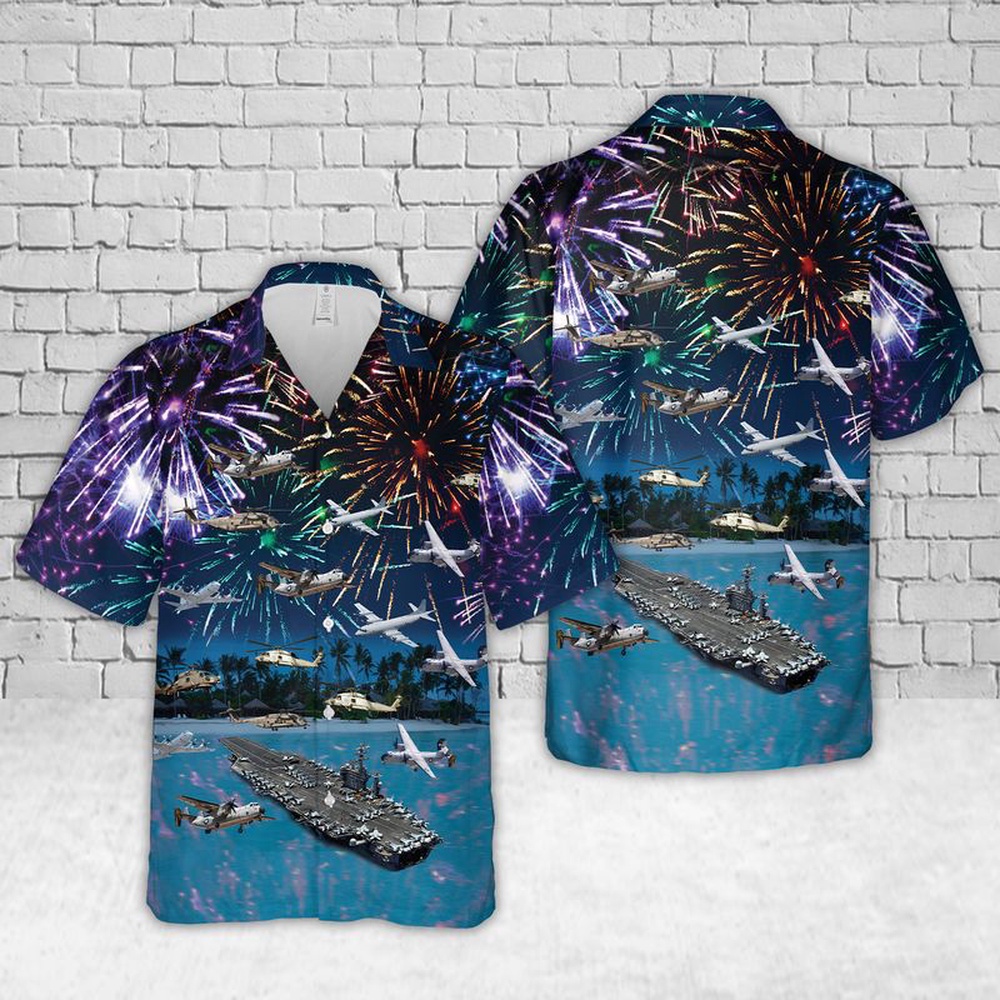 Us Navy Hawaiian Shirt, US Navy USS Dwight D Eisenhower Hawaiian Shirt, Military Aloha Shirt Us Navy Hawaiian Shirt, US Navy USS Dwight D Eisenhower Hawaiian Shirt, Military Aloha Shirt