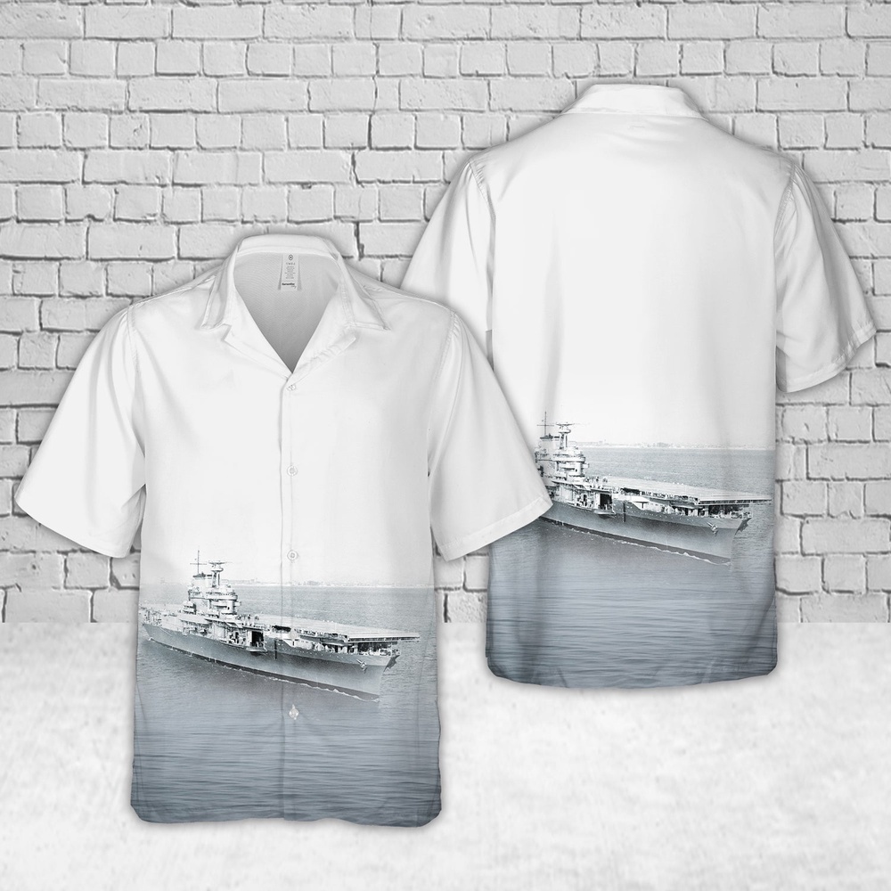 Us Navy Hawaiian Shirt, US Navy USS Hornet (CV-8) Yorktown-class aircraft carrier Hawaiian Shirt, Military Aloha Shirt