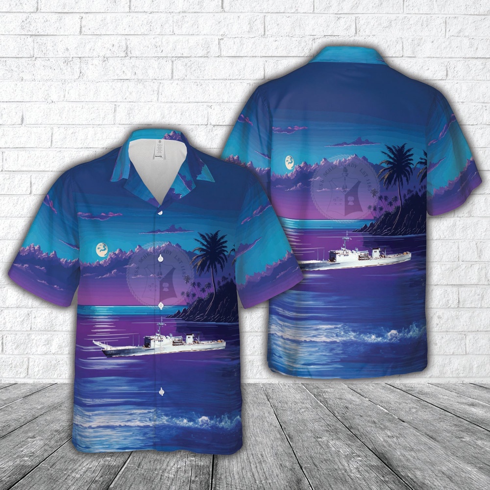 Us Navy Hawaiian Shirt, US Navy USS Schenectady (LST-1185) Hawaiian Shirts, Military Aloha Shirt Us Navy Hawaiian Shirt, US Navy USS Schenectady (LST-1185) Hawaiian Shirts, Military Aloha Shirt