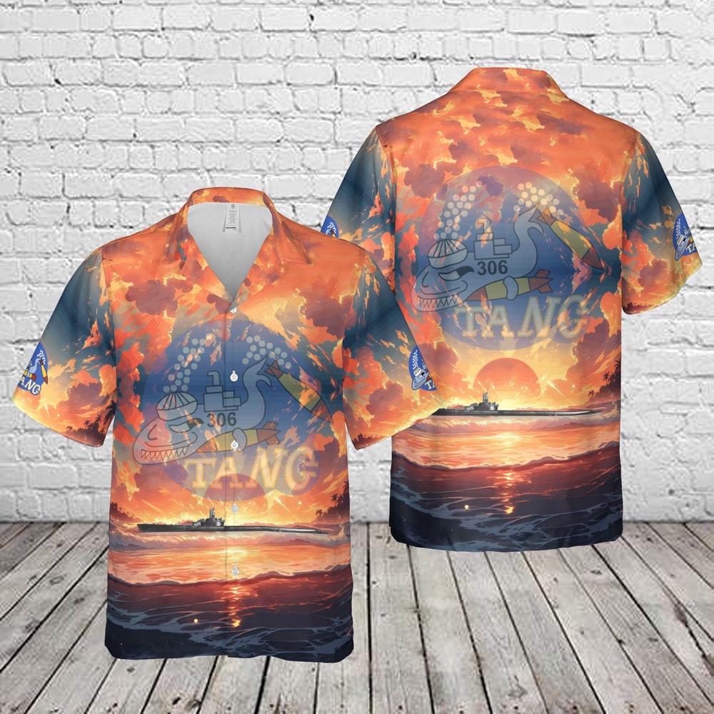 Us Navy Hawaiian Shirt, US Navy USS Tang (SS-306) Balao-class submarine In WWII Hawaiian Shirt, Military Aloha Shirt