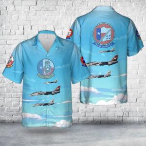 Us Navy Hawaiian Shirt, US Navy VF-201…