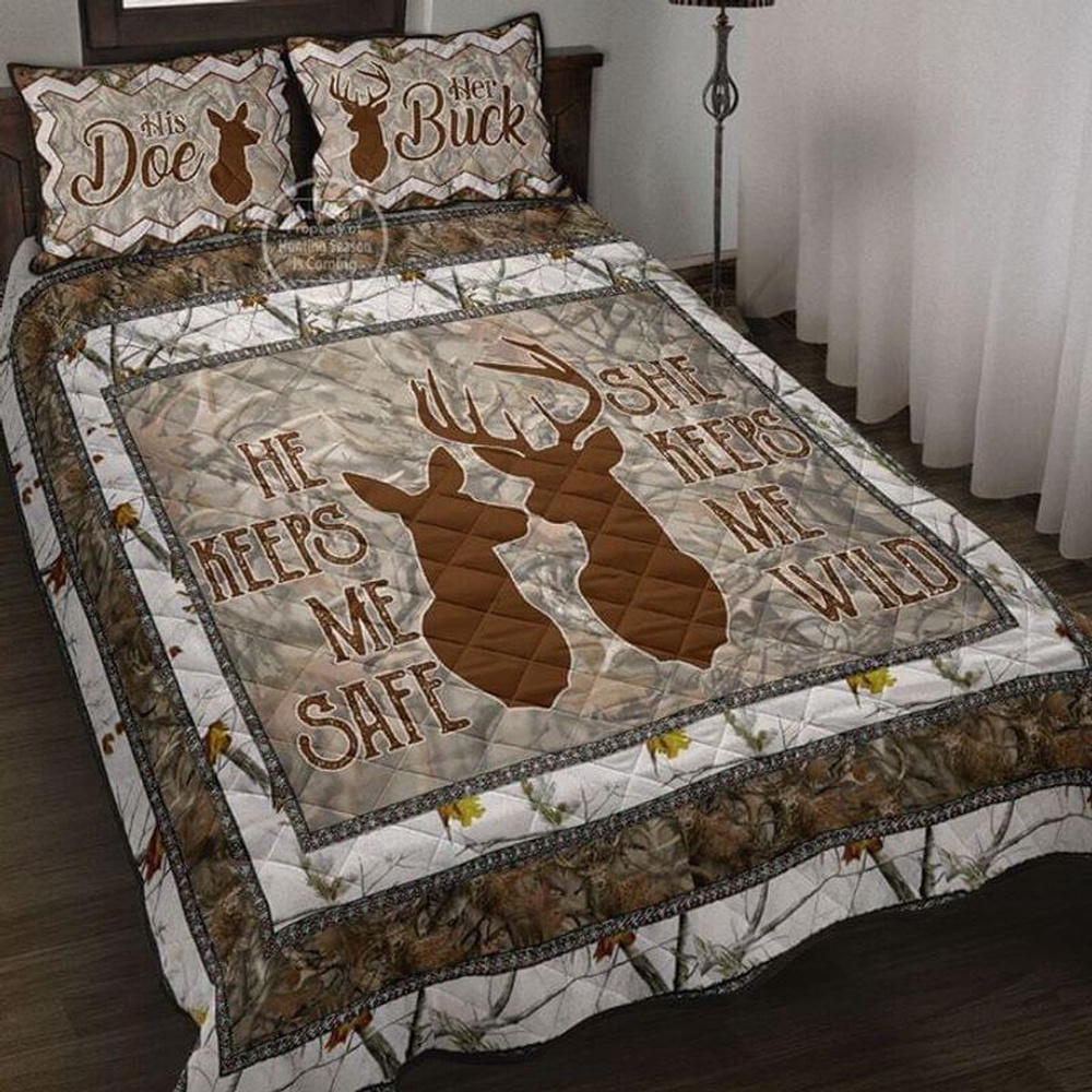 Valentine Bedding Set, Hunting Deer Couple His Doe Her Buck Bedding Set Valentine Bedroom Decoration Daddy Mommy Gift Idea Valentine Bedding Set, Hunting Deer Couple His Doe Her Buck Bedding Set Valentine Bedroom Decoration Daddy Mommy Gift Idea