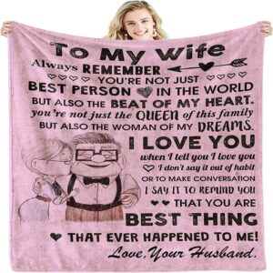 Valentine Blanket, Anniversary Birthday Gift For Wife,…