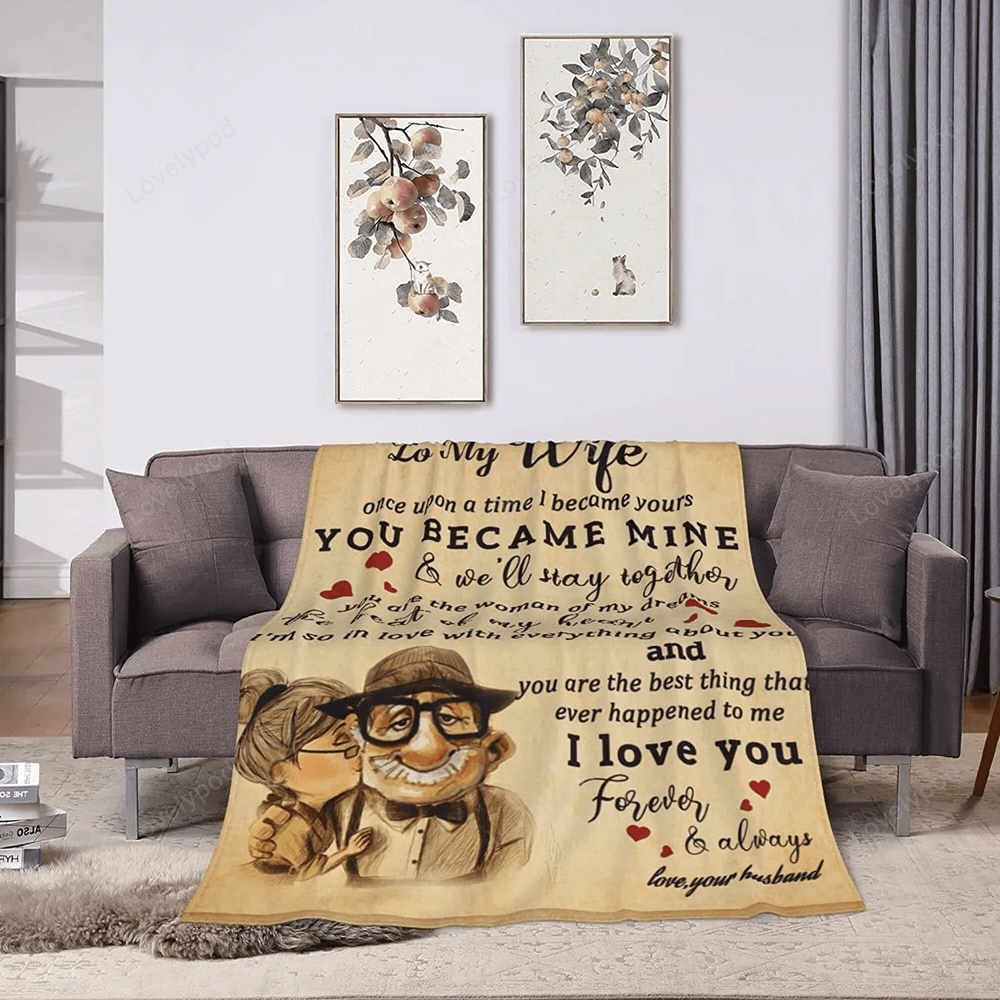 Valentine Blanket, Blanket For Wife, Anniversary Birthday Gifts For Wife,  Her - Excoolent