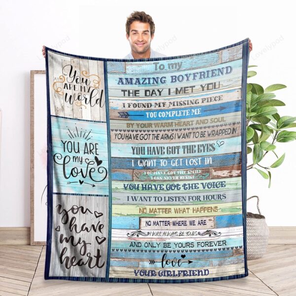 Valentine Blanket, Blanket For Boyfriend, Boyfriend Gifts From Girlfriend, Anniversary Birthday Valentines Gifts For Boyfriend