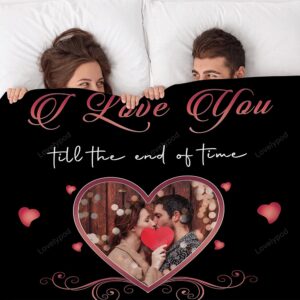 Valentine Blanket Custom Anniversary Blanket For Wife Blanket Couple To My Wife Blanket Gifts For Newlyweds 2 a2grfd.jpg