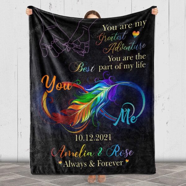 Valentine Blanket, Custom Lgbt Blanket, Gift For Christmas Birthday Anniversary Valentines Day, Gay Lesbian Pride