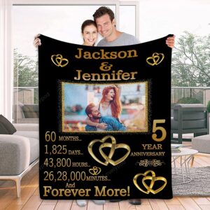 Valentine Blanket Custom Name Anniversary Blanket For Wife Christmas Wedding Anniversary Birthday Valentines Day 1 p1s3rw.jpg