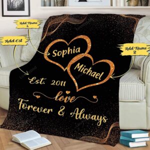 Valentine Blanket Customized Fleece Blankets For Wife With Husbands Name Best Gift For Your Life Partner Gifts 3 idrjsv.jpg