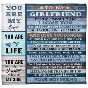 Valentine Blanket Gift For Girlfriend Blanket To My Girlfriend You Are My Life Love From Your Boyfriend 3 if8yth.jpg