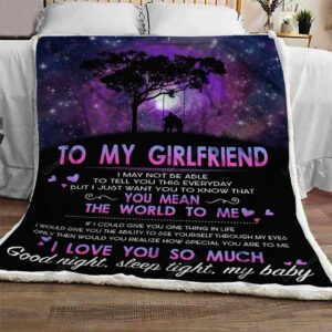 Valentine Blanket, Gift For Girlfriend Blanket, To…