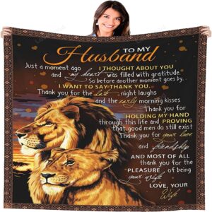 Valentine Blanket Gift To My Husband Gifts From Wife Blankets Romantic Gifts For Him Husband For Birthday Valentines Day 1 xwkqtb.jpg